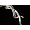 Lampa wisząca LED ściemniana SPARK SPIRAL XXL CCT AZ6898 Azzardo złota / przezroczysta