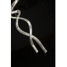 Lampa wisząca LED ściemniana SPARK SPIRAL XXL CCT AZ6898 Azzardo złota / przezroczysta