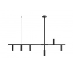Sklep Mylight|Lampa wisząca Vailante  PND-31221-6A-SBL Italux czarny satynowany stal, aluminium, szkło|937,00 zł|761,79 zł|Lampy wiszące / żyrandole|5900644315797