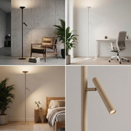 Lampa podłogowa LED ściemniana TROST AZ7299 Azzardo beżowa
