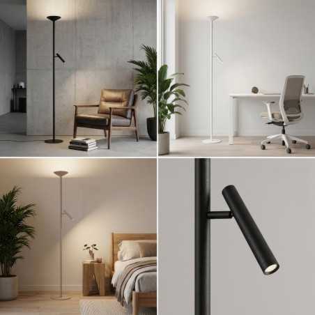 Lampa podłogowa LED ściemniana TROST AZ7297 Azzardo czarna