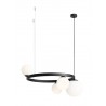 LAMPA WISZĄCA GARDA 4 RING BLACK