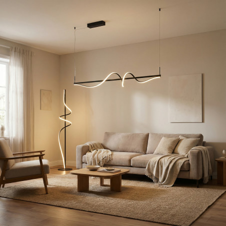 Lampa wisząca LED ściemniana VIRGO 150 AZ7152 Azzardo czarna