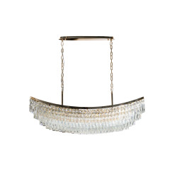Lampa wisząca ZAMBEZI 120 AZ6913 Azzardo przezroczysta / różowe złoto