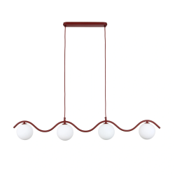 NOWOŚĆ 11829 ANCONA BURGUND LAMPA WISZĄCA 4XG9 Tk Lighting