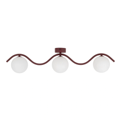 NOWOŚĆ 11830 ANCONA BURGUND LAMPA SUFITOWA 3XG9 Tk Lighting