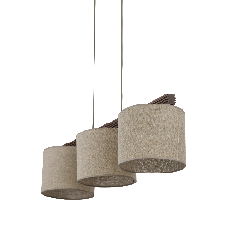 NOWOŚĆ 11843 VIGA SHADE ORZECH LAMPA WISZĄCA 3XE27 Tk Lighting