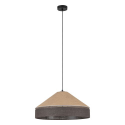 NOWOŚĆ 10895 ELISS JUTA BROWN LAMPA WISZACA 1XE27  500 Tk Lighting