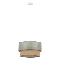 NOWOŚĆ 10900 DUO GREEN JUTA LAMPA WISZĄCA 1XE27 450 Tk Lighting