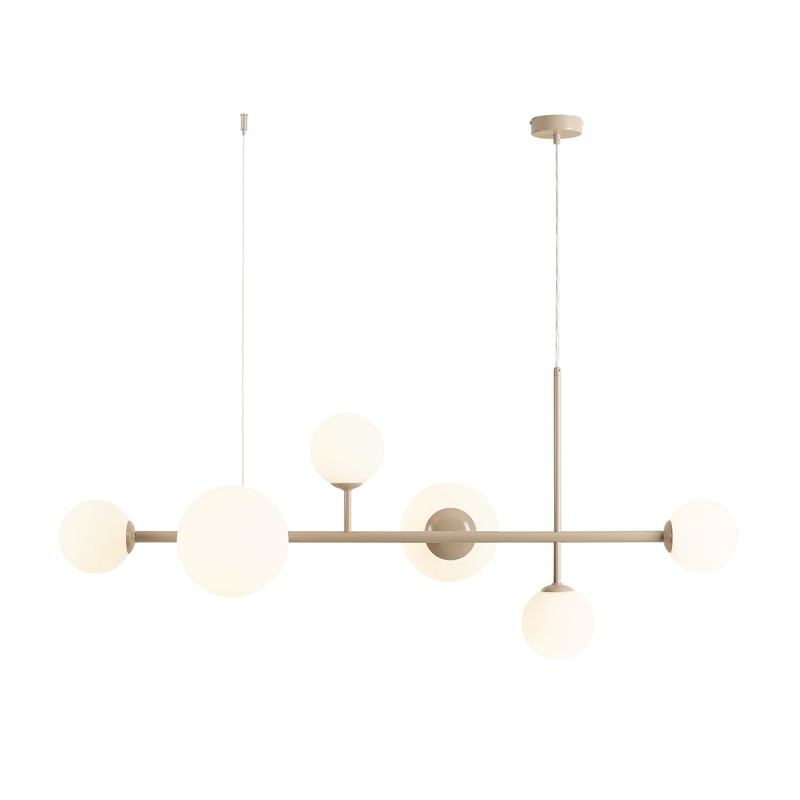 LAMPA WISZĄCA DIONE 6 BEIGE LAMPA WISZĄCA DIONE 6 BEIGE