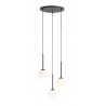 LAMPA WISZĄCA BOSSO 3 RING BLACK