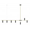 LAMPA WISZĄCA TREVO 7 BLACK BRASS