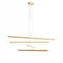 LAMPA WISZĄCA TUBO 8 BRASS