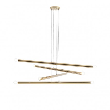 LAMPA WISZĄCA TUBO 8 GOLD LAMPA WISZĄCA TUBO 8 GOLD