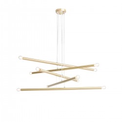 LAMPA WISZĄCA TUBO 10 BRASS