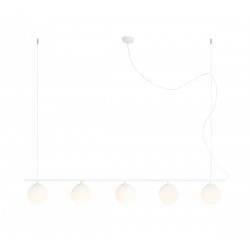 LAMPA WISZĄCA BERYL GLASS 5 WHITE