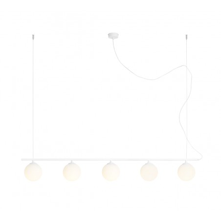 LAMPA WISZĄCA BERYL GLASS 5 WHITE