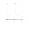 LAMPA WISZĄCĄ BERYL GLASS 3 CHROME