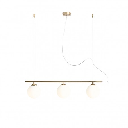 LAMPA WISZĄCĄ BERYL GLASS 3 GOLD