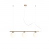 LAMPA WISZĄCĄ BERYL GLASS 3 GOLD