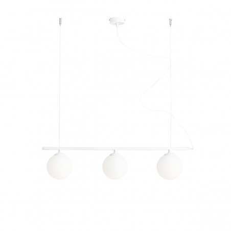 LAMPA WISZĄCĄ BERYL GLASS 3 WHITE