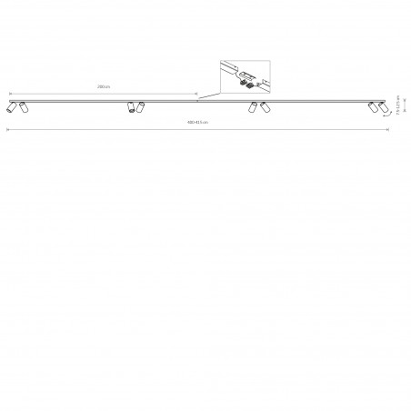 MONO 2x200 Biały 10W only LED