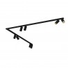 MONO CORNER 2x150 Czarny 10W only LED