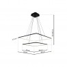 LAMPA WISZĄCA NIX BLACK 50W LED