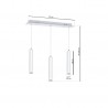 LAMPA WISZĄCA ALBA 3X5W LED