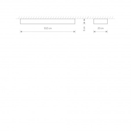 SOFT CEILING LED 90X20 Grafitowy 16W