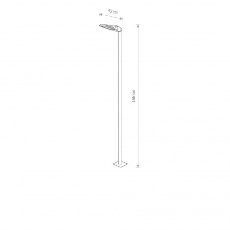 PATHWAY LED M Czarny 24W