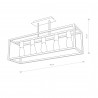 CRATE Czarny 5x60W