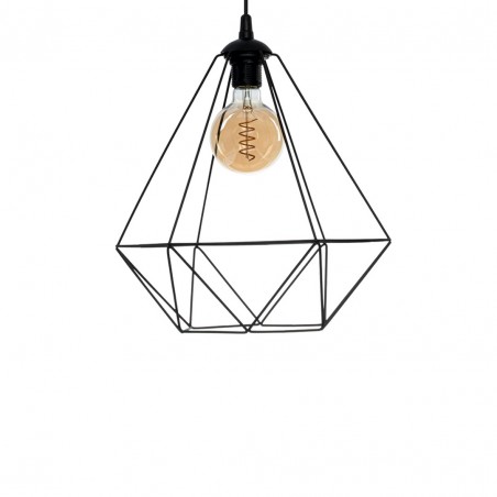 Lampa wisząca BASKET BLACK 1xE27