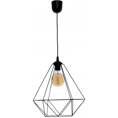 Lampa wisząca BASKET BLACK 1xE27