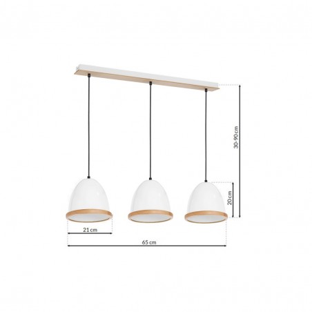 Lampa wisząca STUDIO WHITE 3xE27