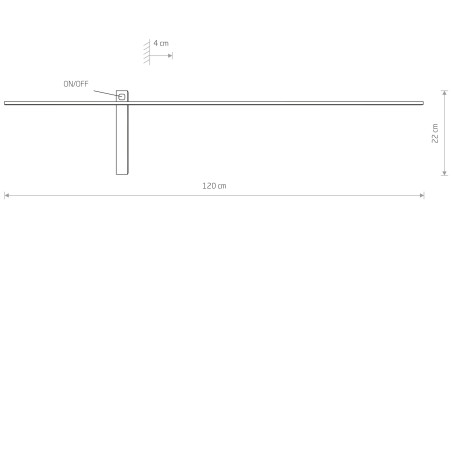 IMPULSE LED L Czarny 15W