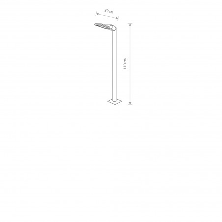 PATHWAY LED S Czarny 24W