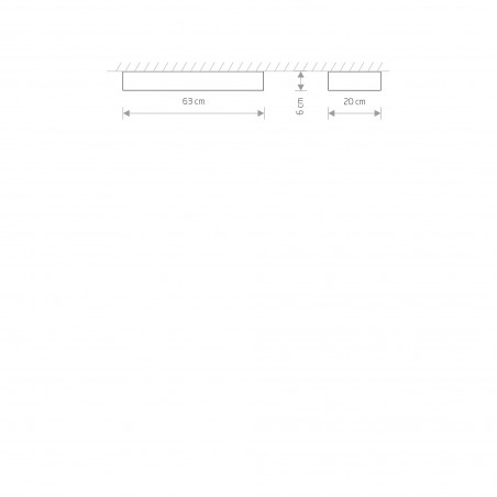 SOFT CEILING LED 60X20 Grafitowy 11W