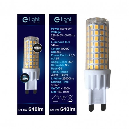 Żarówka LED 7W G9. Barwa: Neutralna