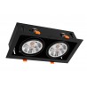 Oprawa Podtynkowa Plaza 2xGU10 AR111 Czarna