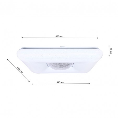 Plafon YAX 24W LED Ściemnialny+ Pilot