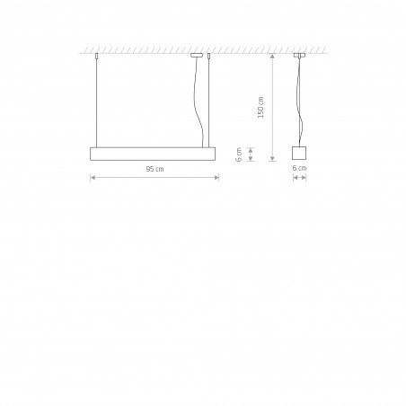 SOFT LED 90X6 Grafitowy 16W