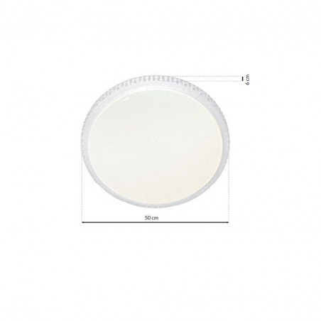 Plafon CRUZ 66W LED Ø500mm Ściemnialny+ Pilot