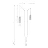 DOVER Czarny 2x35W