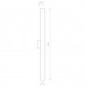 ICE TUBE LED M Chrom 18W
