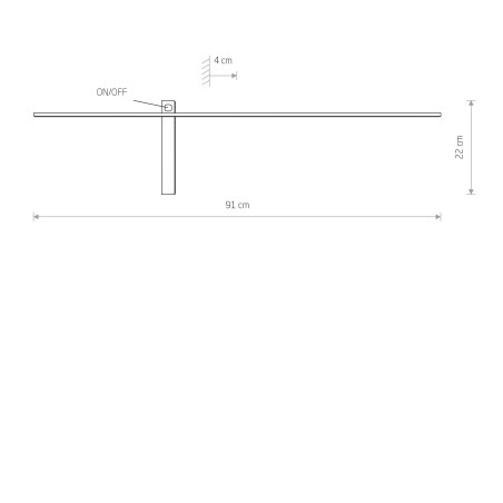 IMPULSE LED M Czarny 10W