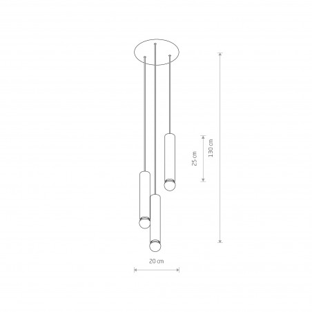 BATON Mosiądz 10W only LED
