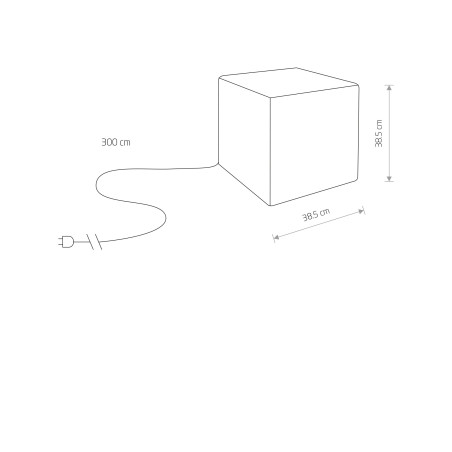 CUMULUS CUBE M Biały 1x60W