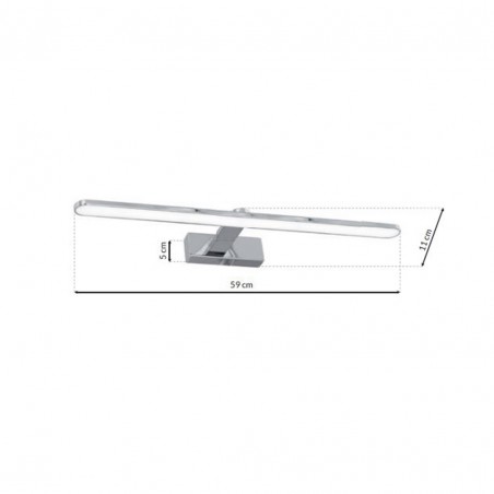 Kinkiet SPLASH CHROME 60cm 12W LED