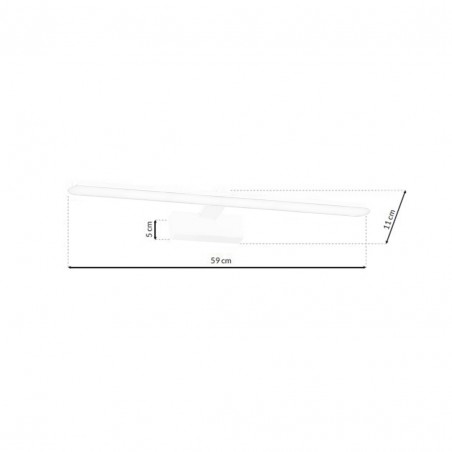 Kinkiet SPLASH WHITE 60cm 12W LED